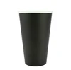 Factory 16oz 22oz Black Single Wall Double Wall Juice Black Paper Cup for Coffee