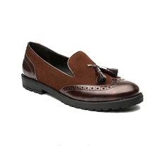 2018 Wholesale custom made casual stylish beautiful ladies flat shoes for women suede loafers