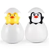 Penguin duck eggs shaped float bath shower sprinkling spray water toy bath toy for children