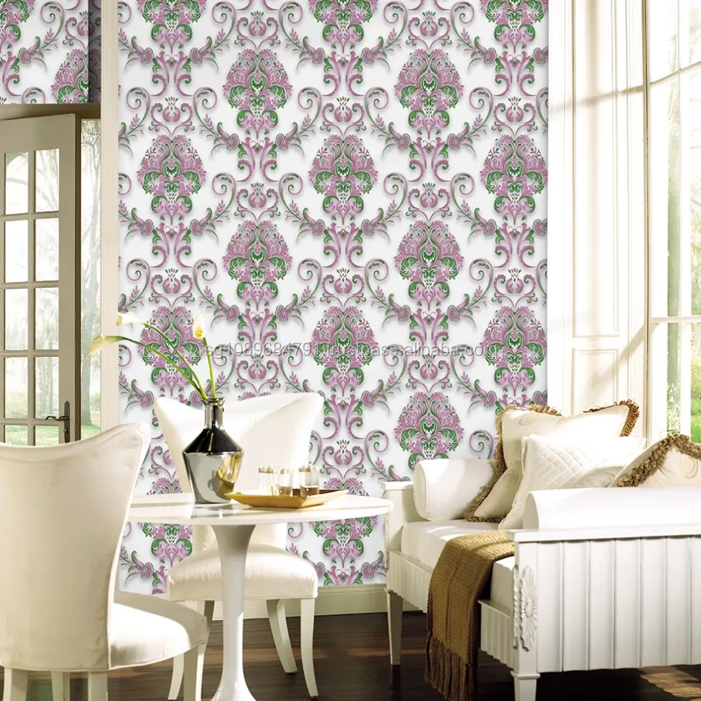 hot selling home decoration flocking wallpaper 13 hot selling home decoration flocking wallpaper