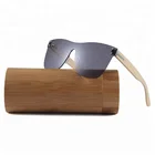 2018 wholesale wooden bamboo sunglasses china new model cycling sports glasses