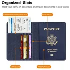 Wallet Men Card Fashion Cheap Travel RFID Ticket Holder Wallet Men Passport Holder Bag With Card Slots