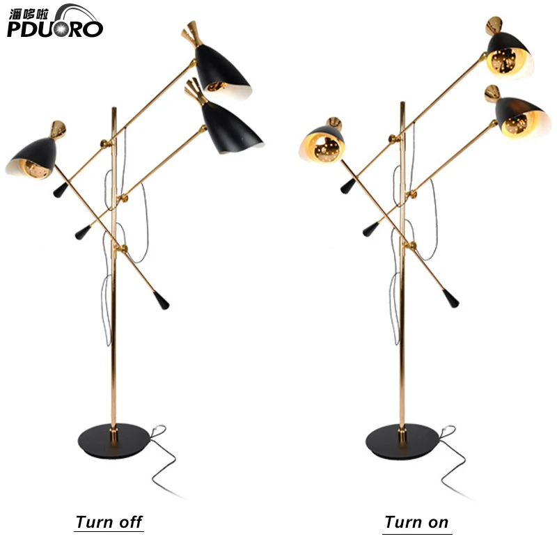 Industrial Floor Light Creative Designs Adjustable Lamps Living room Villa Floor Lamps