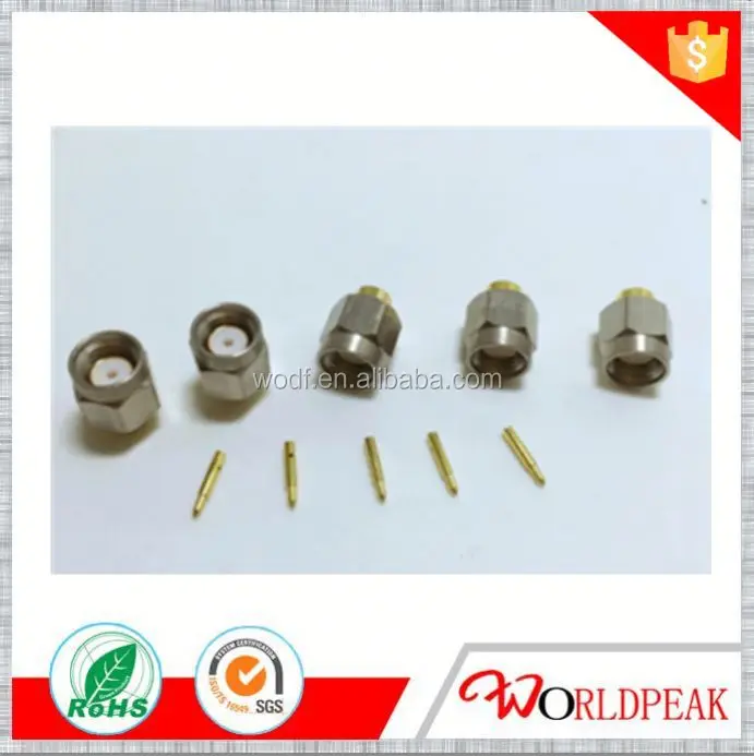 regid, hight quality sma coaxial male connector for semi-regid lvds rg