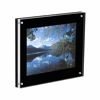 acrylic Plastic Display Frames Face Mount and Sandwich Frames 5x7 Inch Black Solid Acrylic Picture Frame