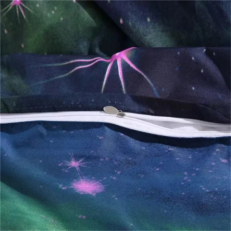 3D Bedding Set Universe Outer Space Themed Galay Duvet cover coverlet & pillow case queen size Galay Bedding Set