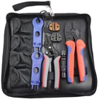 Solar crimping tool kits for 2.5/4/6mm2 solar cable, with crimping/cutting tools/spanner/MC4 solar connector.
