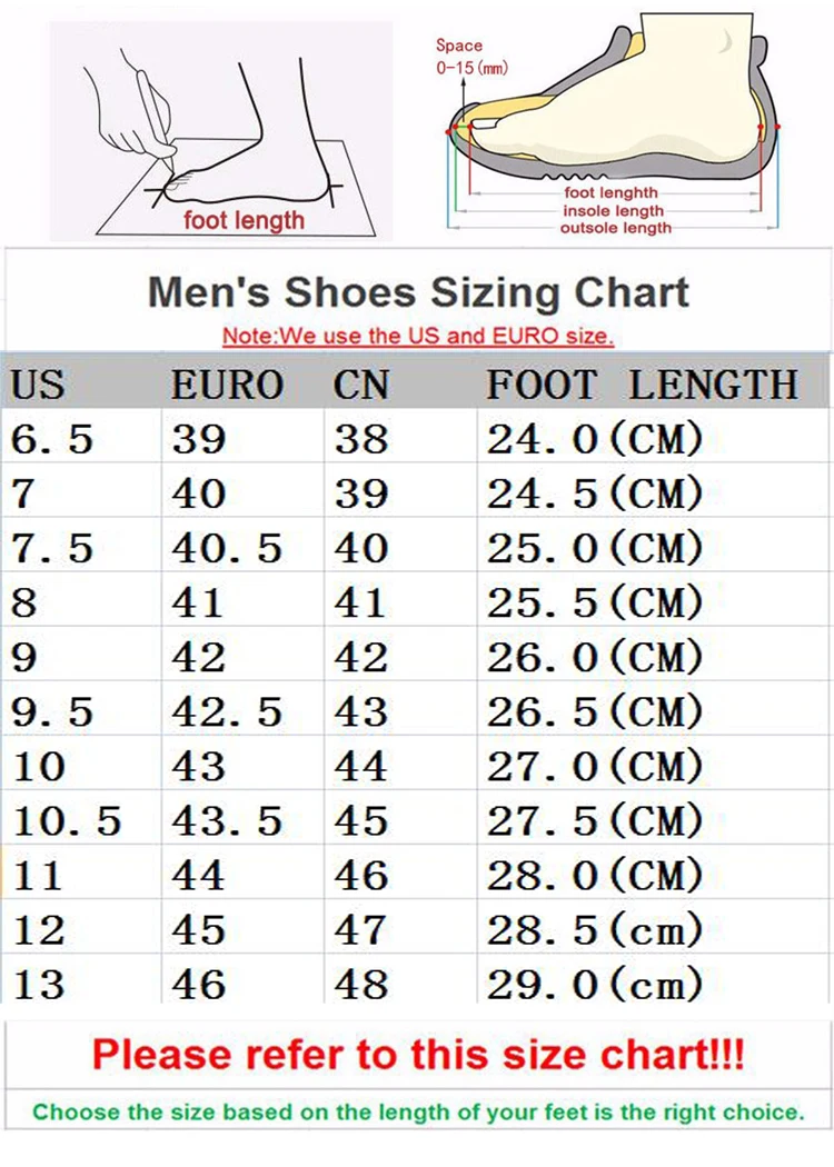 Gs Shoe Size Chart