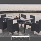 Bali Outdoor Rattan dining set modern, Aluminium OEM garden furniture