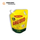 Customized Design Cooking Oil Spout Pouch Stand Up Pouch Plastic Packing Bag