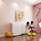 3D printing high quality eco-friendly nonwoven color pink cute baby girl wallpaper for kids room