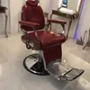 Professional comfortable hair salon furniture barber chair with PU leather metal