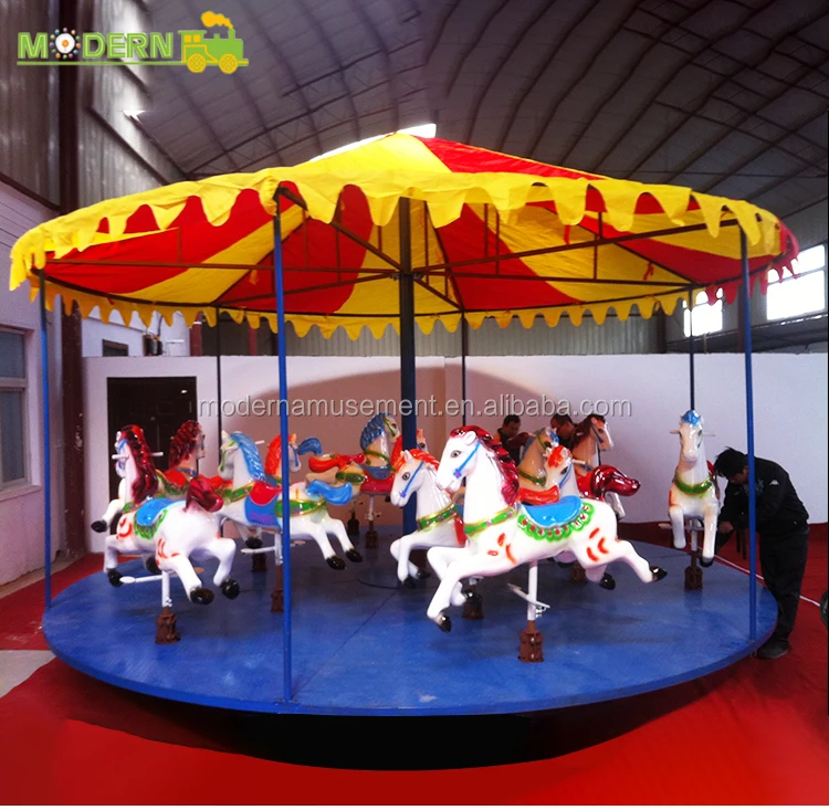 Fairground merry go round amusement park carousel horse ride for sale