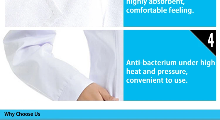 Product Promotion Guangzhou wholesale clothing linen doctor lab coat for women