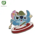 Custom wholesale hard enamel animal lapel pin manufactures China