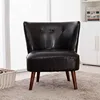 Comfortable leather upholstered relaxing club chair