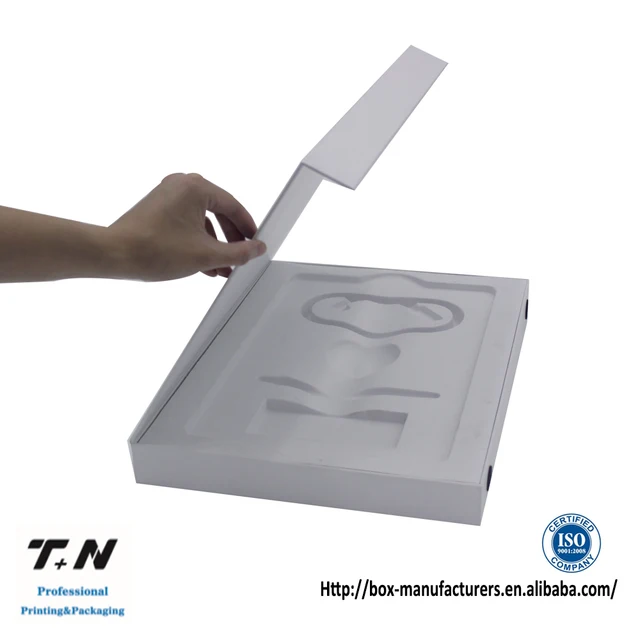 high quality white cardboard gift box with mockup design with