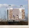 Wholesale double sided mirror design acrylic glass double side2 tube large bird feeder