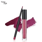Private Label Matte Waterproof Lips Liner Pencil Set Lasting Liquid Lipstick
