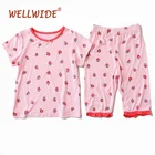short sleeve kids clothing sets baby girl clothes set