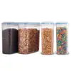 4L*4pcs Kitchen Set Food Grade BPA Free Plastic Container/ Reusable Kitchen Storage Container Pantry Set