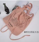 Linen Tote Bag Fashion Washable Cotton Linen Shopping Tote Bag