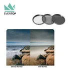 TS-ND,EVERTOP professional ND2 ND4 ND8 Neutral Density filter for Nikon,Canon camera