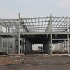Fast Assembled prefab warehouse steel frame hall for exhibition hall