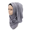 Wholesale factory 2019 new in stock colors hijab cap head scarf muslim women modal cotton jersey hijab with rhinestone