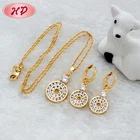 Indian Beautiful Designer 18K Gold Plated Bridal Jewellery Necklace Set With Price