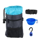 Pet Accessories Wholesale Adjustable 3 Ways to Wear Dog Treat Training Pouch Bag for Carrying Pet Toys Kibble Treats