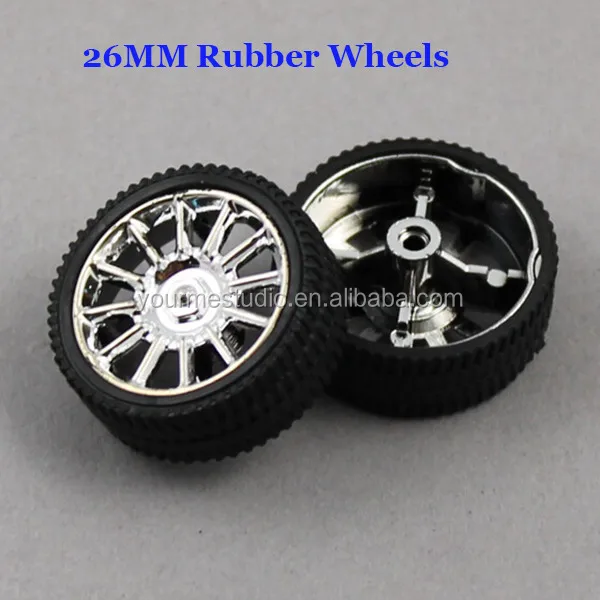 diy four-wheel drive model 26mm rubber wheels