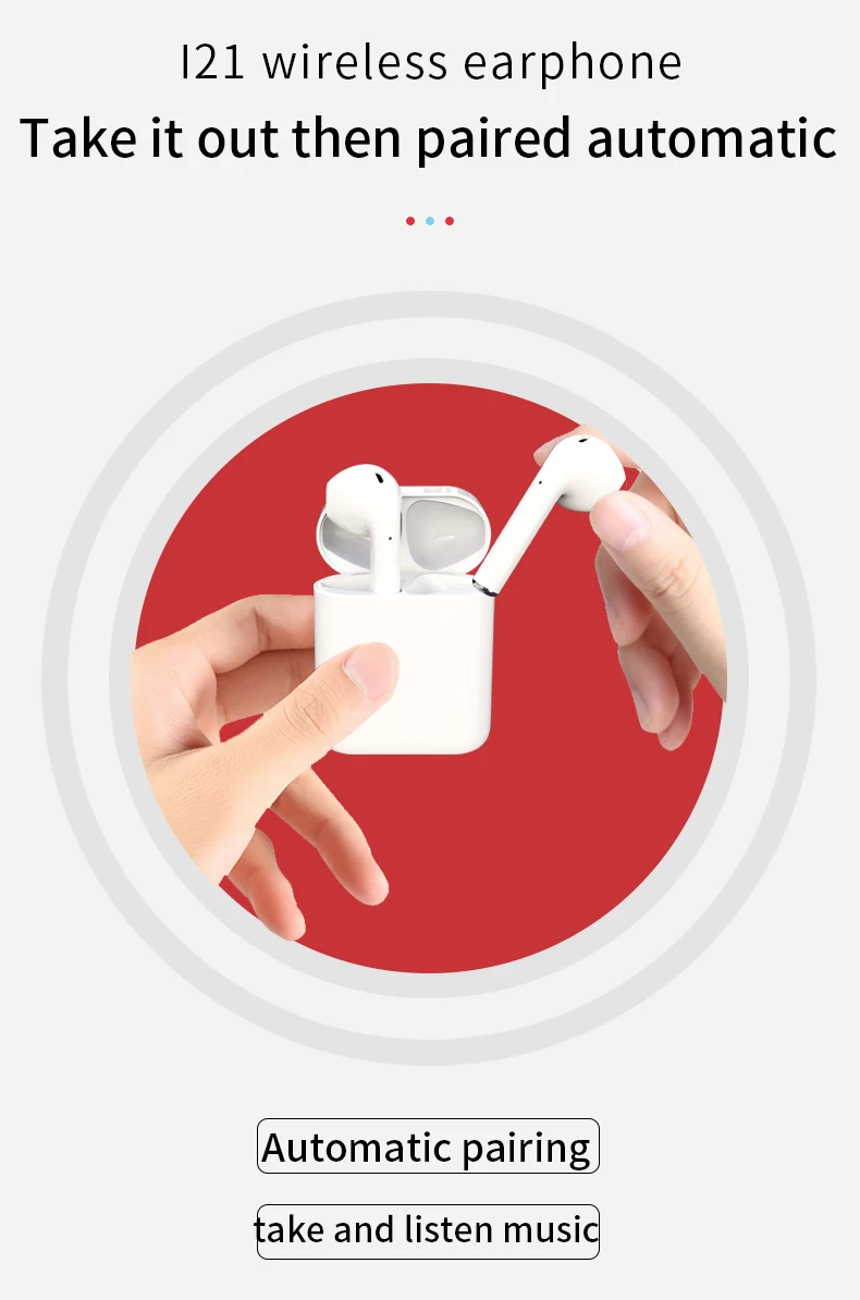 Shenzhen I120 I21 Tws Mini True Stereo Headset Headphone Twins Earbuds Wireless Earphone 5.0 - ANKUX.COM