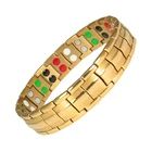 Wholesale Stainless Steel Blood Pressure Ion Power Healthy Bio Energy Magnetic Therapy Bracelet