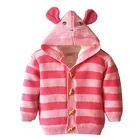 European style winter new children hooded cotton wool sweater jacket boy and girl fleece sweaters