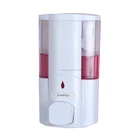 Wall mount plastic hand liquid soap dispenser