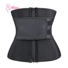 Adjustable Black Customized Belt Zip Waist Trainer Slimming Corset