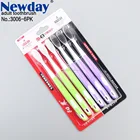 Logo Customization Care Adult Toothbrush Classic Design Adult Toothbrush with 6pk Package Day and Night Dental Care