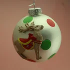 Hanging glass ball ornaments Christmas ball handicraft Christmas ball