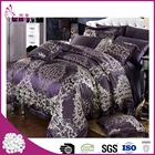 Top quality wholesale luxury 26 momme pure purple silk jacquard bedding sets