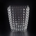 Customized Effect For Square Glass Candle Holders