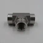 Npt Fitting Forged Fittings Forged 1/8" NPT Female Stainless Tee 3 Way Fitting Adapter