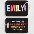 Custom Logo PVC Travel Airline Luggage Tag ID name tag