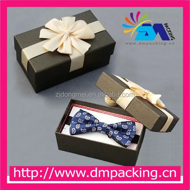 custom bowknot gift paper box for packaging bow tie