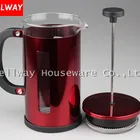 French Press Coffee Maker 34oz with Stainless Steel 18/8 includes Borosilicate Glass Cup & Stainless Steel Strainer