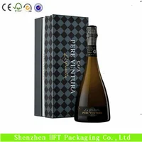 top grade customized champagne flute gift box