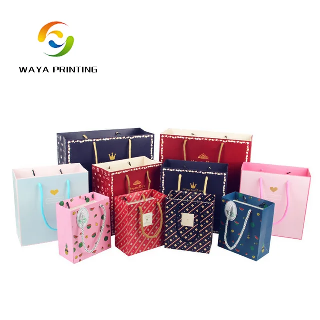 price fast shipping colored gift paper bag with match handle
