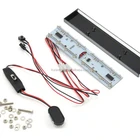 Blue/Red RC Roof Mount Top 16 LED Police Car Light Bar Kit W/9 Flash Mode For 1/10 Scale Emergency Car Truck