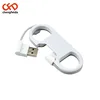 Portable Metal Keychain USB Data Sync Cable Bottle Opener Micro USB Charger Charging Cord Wire Line