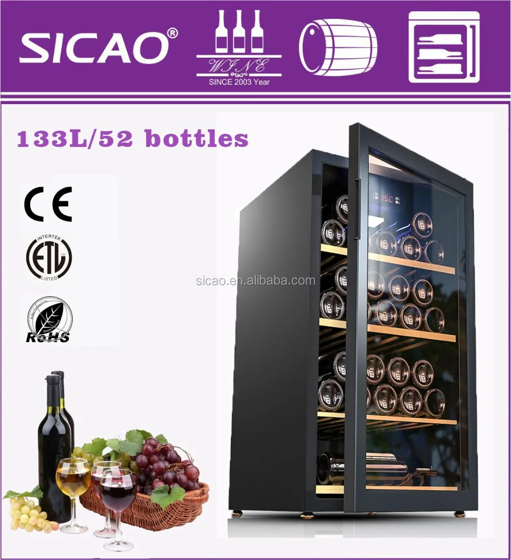 CE RoHS EMC Commercial compressor system wine coolers